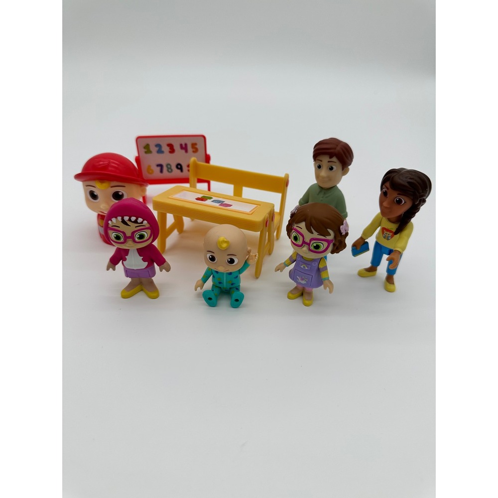 Cocomelon Toy Figure Set Kids School Time Play Classroom‎ Accessories